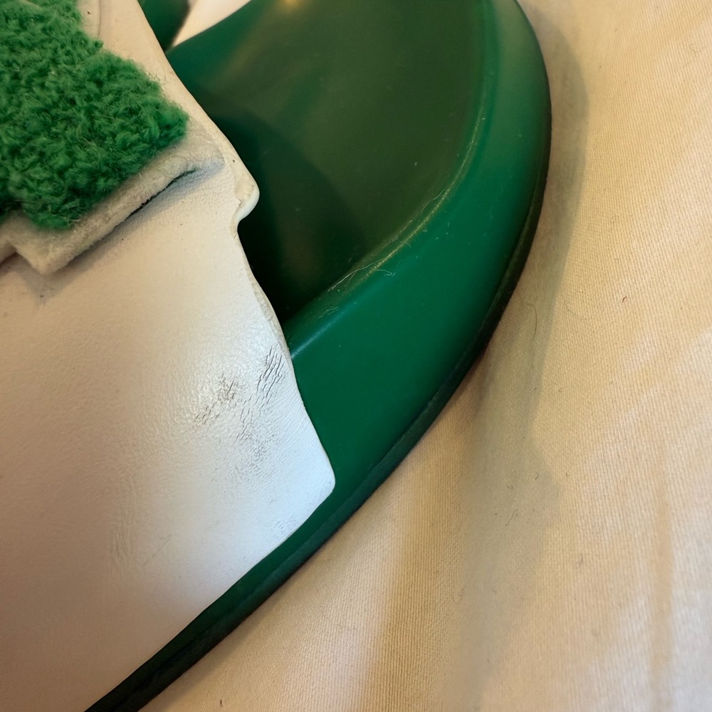 Tory Burch Sport Green LOVE Slides SZ 8 - Picture 10 of 10